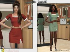 Genevieve Top & Skirt for Sims 4
