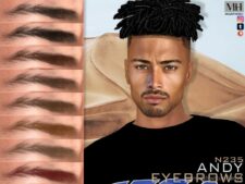 Andy Eyebrows N235 for Sims 4