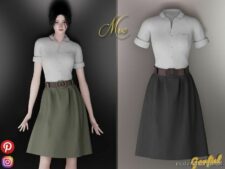 MOE – Stylish Vintage Outfit for Sims 4