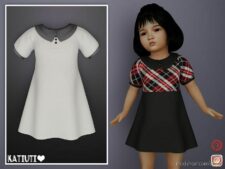 Toddler Modest Dress for Sims 4