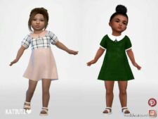 Sims 4 Dress Clothes Mod: Toddler Modest Dress (Image #2)