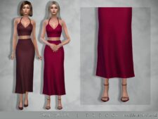 BEA Top & Skirt for Sims 4