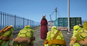 GTA 5 Player Mod: Splinter Tmnt (Image #3)