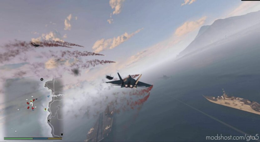 Dogfight: Warfare Mod & Moving Carrier, Elevators, Catapults, Deflectors. V26.0 for Grand Theft Auto V