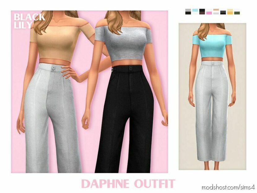 Sims 4 Female Clothes Mod: Daphne Outfit (Featured)