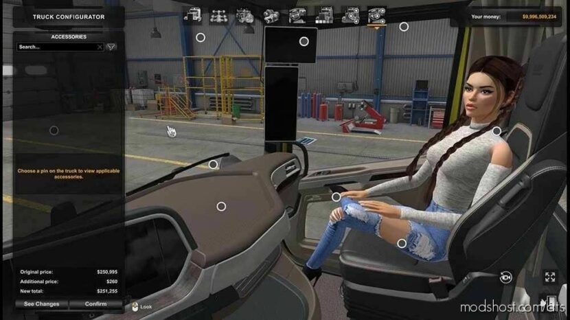 Girls Passenger V1.3.1 [1.47] for American Truck Simulator