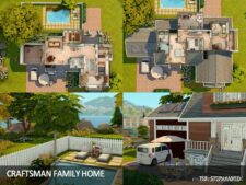 Sims 4 House Mod: Craftsman Family Home No CC (Image #2)