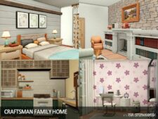 Sims 4 House Mod: Craftsman Family Home No CC (Image #5)