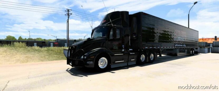 Volvo 2018 300 CAB Stevens Skin Black [1.47] for American Truck Simulator