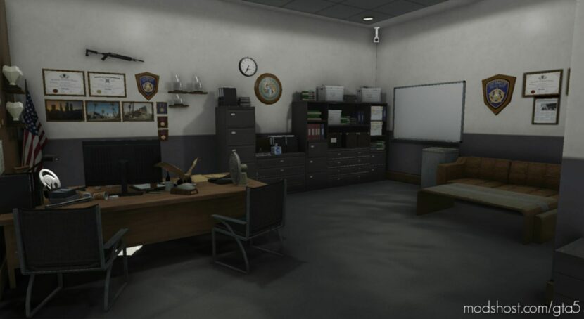 Mission ROW Police Station [Add-On SP | Ymap | Menyoo] for Grand Theft Auto V