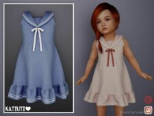 Toddler Anime Dress for Sims 4