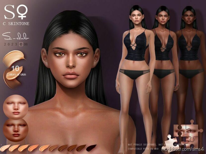 Sunny Female Skintones 0623 By S-Club for Sims 4