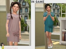 Sims 4 Kid Clothes Mod: Blakely Blouse (Image #2)