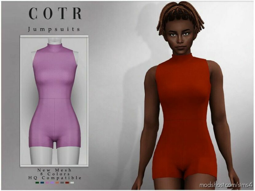 Sims 4 Teen Clothes Mod: Jumpsuits O-29 (Featured)