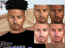 Andy Face Mask N65 for Sims 4