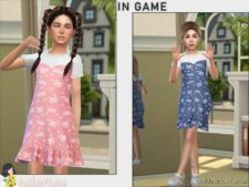 Sims 4 Everyday Clothes Mod: Isabel Dress (Image #2)