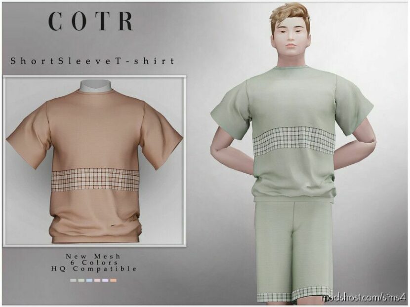 Chordoftherings Short Sleeve T-Shirt T-437 for Sims 4