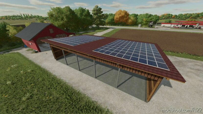 Wood Shed With Solar V1.0.0.4 for Farming Simulator 22