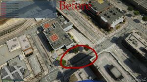 GTA 5 Map Mod: Mission ROW PD Parking Spot Orientation FIX (Mirrored) SP Replace/Fivem C1.2.5 (Image #3)