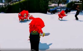 GTA 5 Player Mod: Ugandan Knuckles Add-On-Ped V2.0 (Image #2)