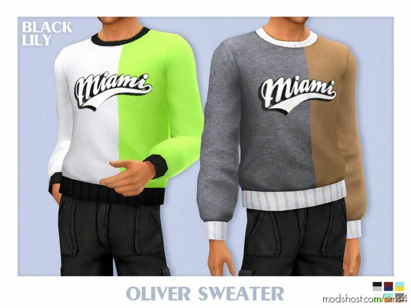 Oliver Sweater for Sims 4