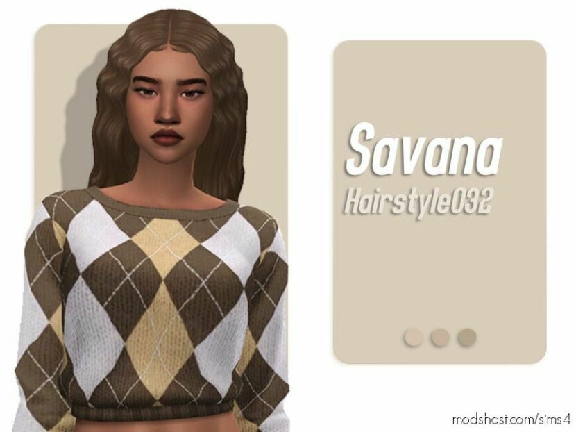 Savana Hairstyle for Sims 4