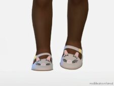 Sims 4 Female Shoes Mod: MIA – Toddler Sandals With Cats (Image #2)