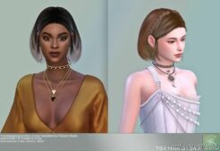 BOB Hairstyle With Braids – G134 for Sims 4