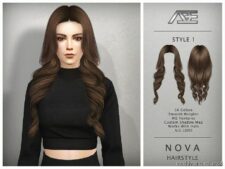 Nova – Style 1 Hairstyle for Sims 4
