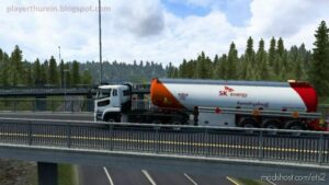 SK Energy Skin For SCS Fuel Tank By Player Thurein for Euro Truck Simulator 2