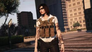 GTA 5 Player Mod: FIB Vest For MP Freemode (Female) (Image #3)