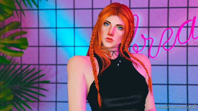 GTA 5 Player Mod: Kitty Hair For MP Female (Featured)