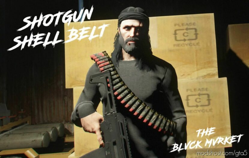 GTA 5 Player Mod: Shotgun Bullet Belt For MP Male (Featured)