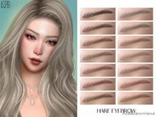 Hare Eyebrows for Sims 4