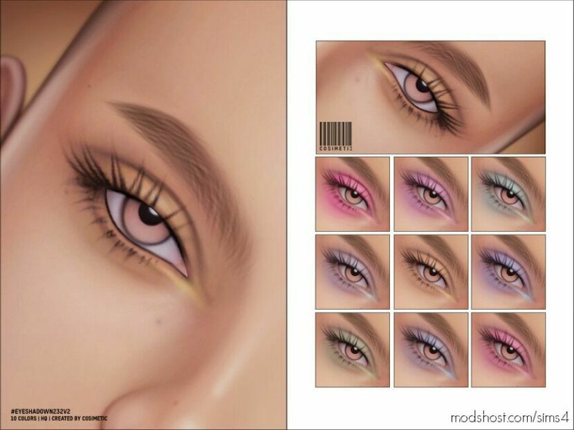 Sims 4 Female Makeup Mod: Eyeshadow N232 V2 (Featured)