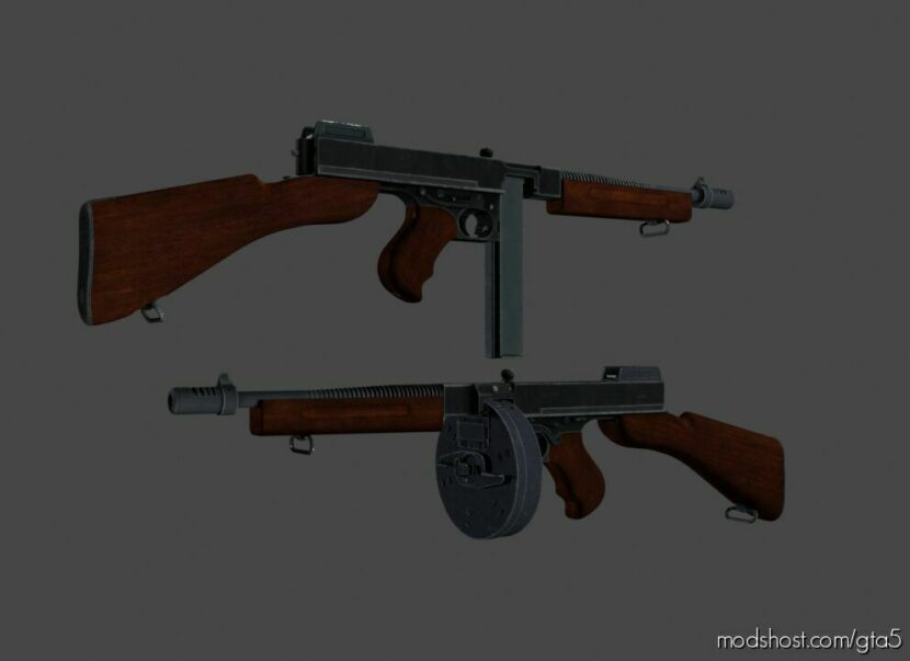 GTA 5 Weapon Mod: Thompson M1928A1 (Tommy GUN) (Featured)