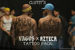 Vago X Azteca Tattoo Pack for Grand Theft Auto V