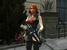 GTA 5 Player Mod: Black Widow – Fortnite Add-On PED (Image #3)