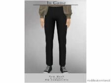 Sims 4 Male Clothes Mod: Chordoftherings Pants B-72 (Image #2)