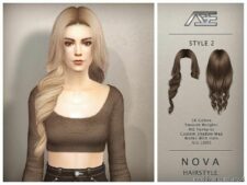 Nova – Style 2 Hair for Sims 4