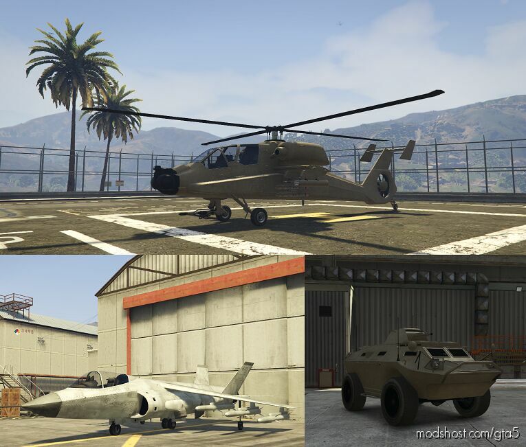 GTA 5 Map Mod: Zancudo Vehicles Extension V1.1 (Featured)