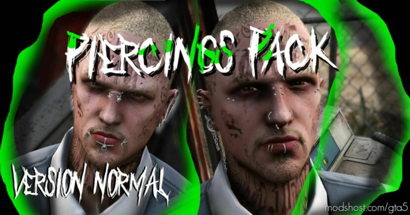 GTA 5 Player Mod: Normals Piercings Pack For MP Male And Female V2.0 (Featured)