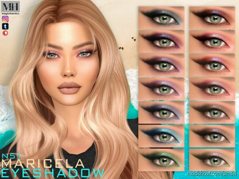 Maricela Eyeshadow N51 for Sims 4