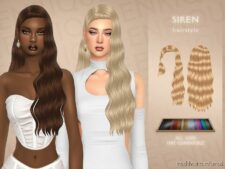 Siren Hairstyle for Sims 4