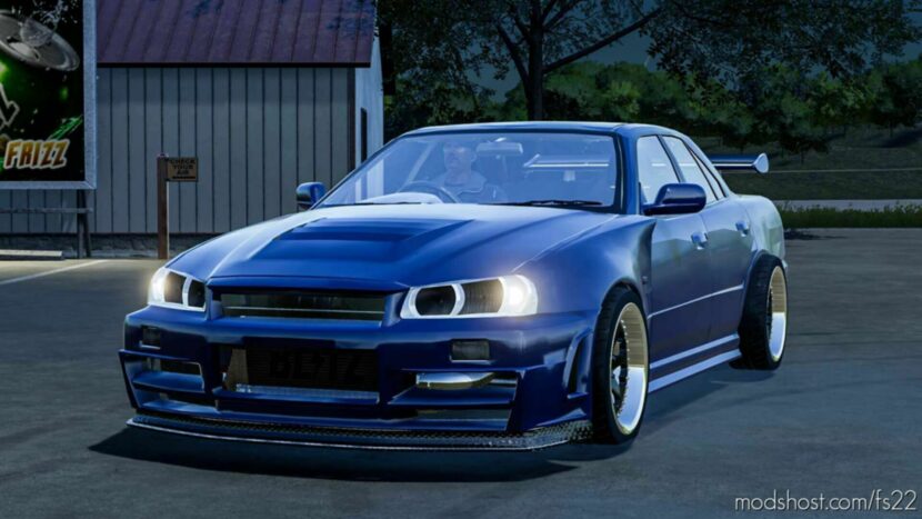 FS22 Nissan Car Mod: Skyline R34 (Featured)