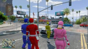 GTA 5 Player Mod: Power Rangers Turbo (Add-On Peds) V1.1 (Image #2)