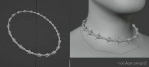 GTA 5 Player Mod: Barbed Wire Necklace For MP Male And Female (Image #4)