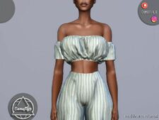 Sims 4 Teen Clothes Mod: SET 313 – TOP & Pants (Image #2)