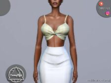 Sims 4 Everyday Clothes Mod: SET 314 – TOP & Skirt (Image #2)