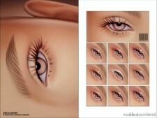 Maxis Match 2D Eyelashes N35 for Sims 4